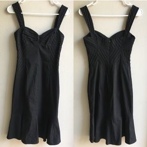 Karen Millen Black peplum evening cocktail dress